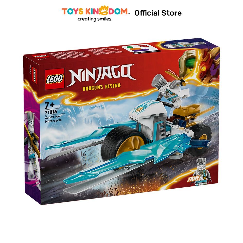 Toys Kingdom Lego Ninjago Zanes Ice Motorcycle 71816 Kids Toy Toys Block Bricks Set Mainan Menyusun 