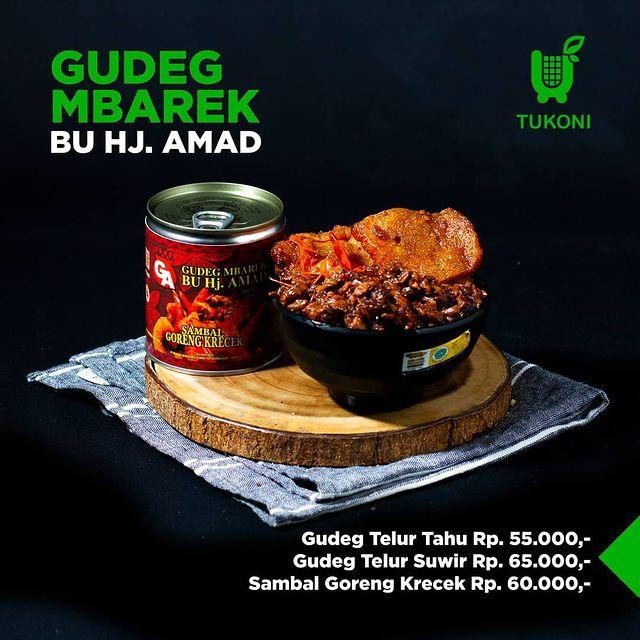 PROMO  Gudeg Mbarek Bu Hj Amad Kaleng Asli Yogyakarta Yuktukoni - Gudeg Telur Tahu