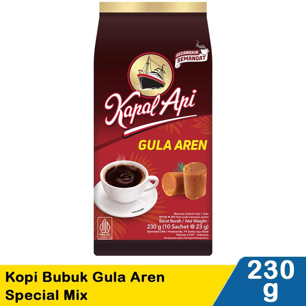 KAPAL API KOPI BUBUK GULA AREN SPECIAL MIX 10X23g