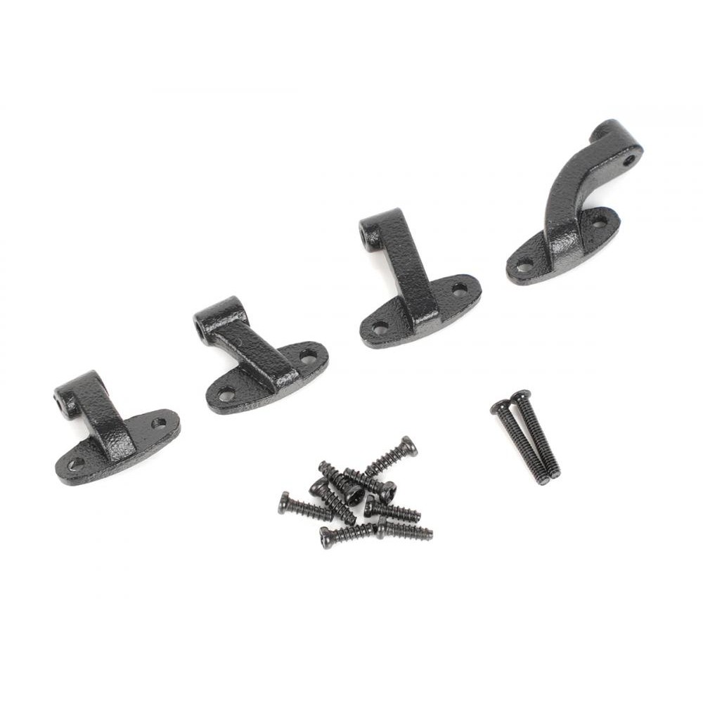 Boom Racing Metal Rear Door Hinge Set for Land Rover Series II 88 Station Wagon for BRX02 88 (Black/