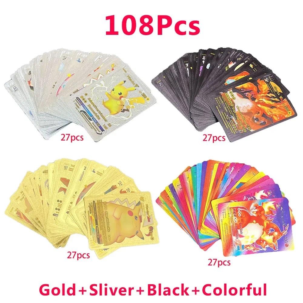 Pokemon Colorful Card Pokemon Cards arizard Pikau Arceus Silver Rainbow English Fren German Spanish 