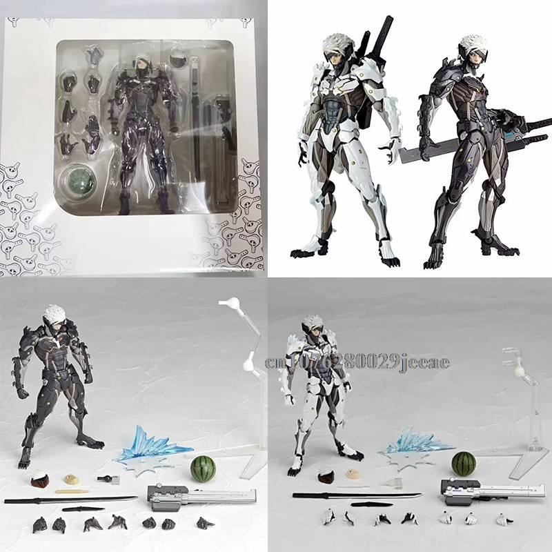 Kaiyodo Revoltech Metal Gear Solid Raiden Action Figure PVC Joint Movable Model Solid Snake Jack Fig