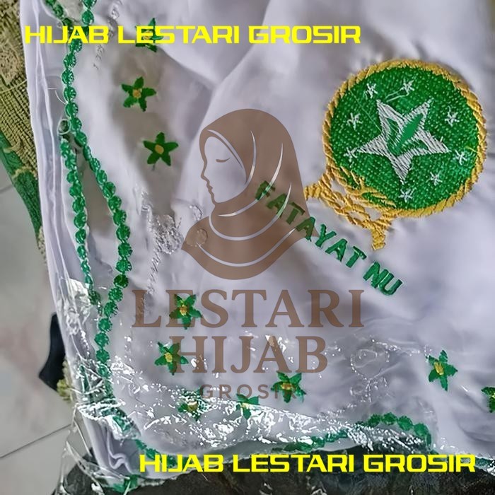 Jilbab Fatayat Bordir Bintang / Kerudung Fatayat NU Terlaris / Jilbab Muslimat / Hijab NU