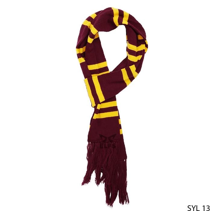 Syal Rajut Polos Modis Polos Kain Kuning Putih Elegan Ungu Hijau Abu - SYL 13