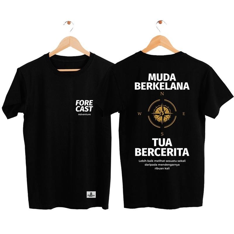 OT58 Kaos Petualang Edisi Muda Berkelana / Kaos Rantau / Kaos Pendaki Gunung / BajuTravelling / Tshi