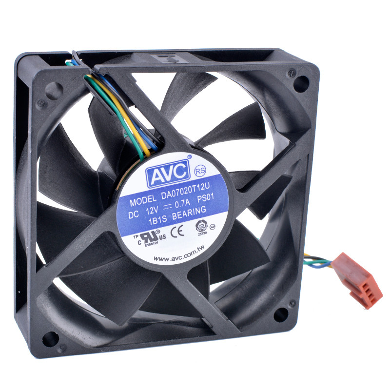 COOLING REVOLUTION DA07020T12U 70mm fan 7020 70x70x20mm 7cm 12V 0.70A Computer CPU 4-wire 4pin PWM a