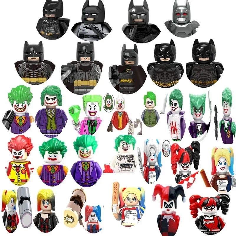 Joker Batman Harley Quinn CatBuig Blocks Hero Anime Bricks Dolls Mini Action Toy Figures Assemble Bl