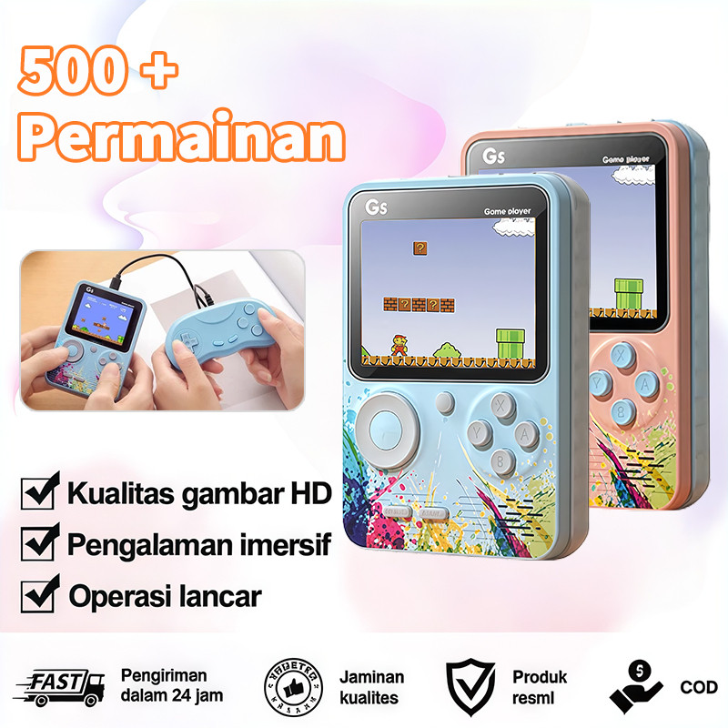 Berkah - Game Boy G5 Game Player 2 Pemain Portable 1000mAh