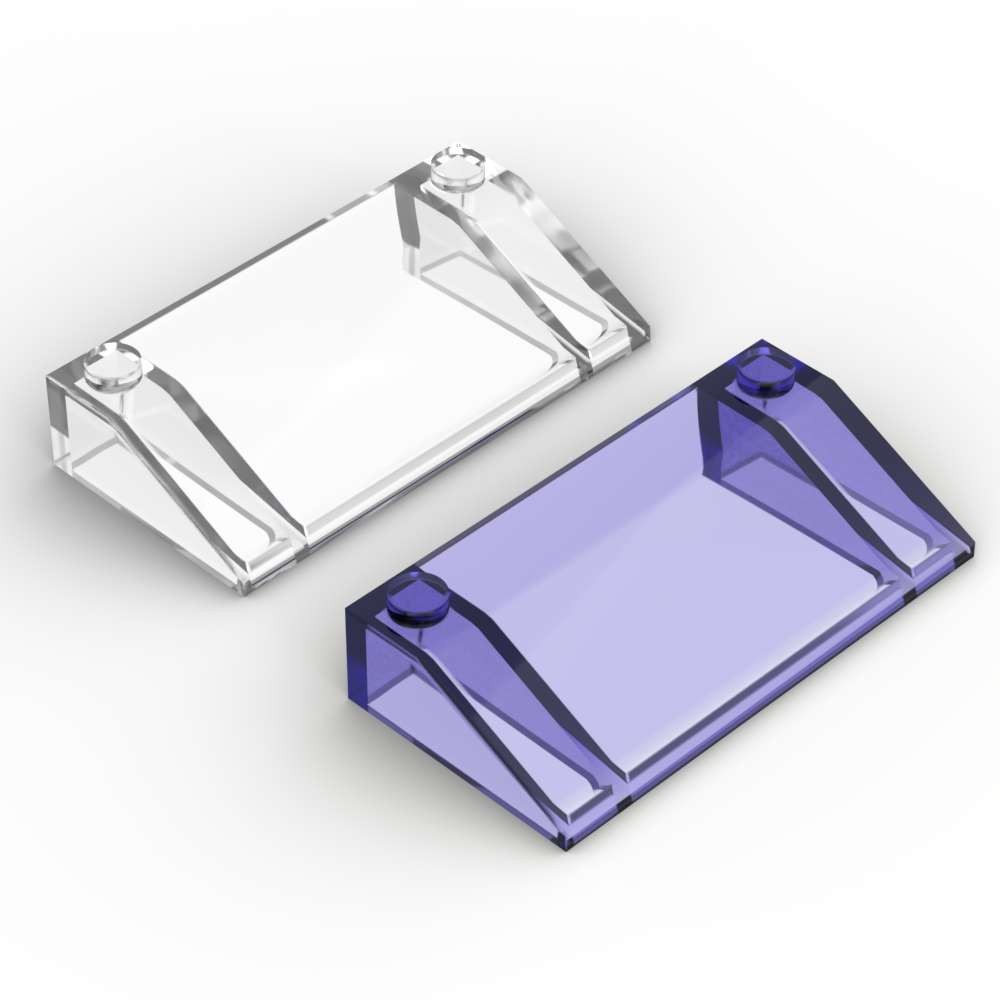 MOC 1PCS 3939 Car Trans Windows Brick 58181 3x6 Sloping Hollow Glass Windshield Building Block Toys 