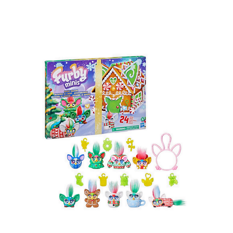 Furby Minis Advent Calendar Frzg1647 Blind Box Figure Koleksi Merchandise Karakter Original Toyvara