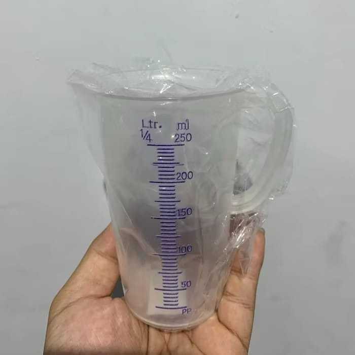 Gelas Takaran Air / gelas ukur plastik 250 Mil / Gelas Ukur Plastik Merek Greenleaf 1828