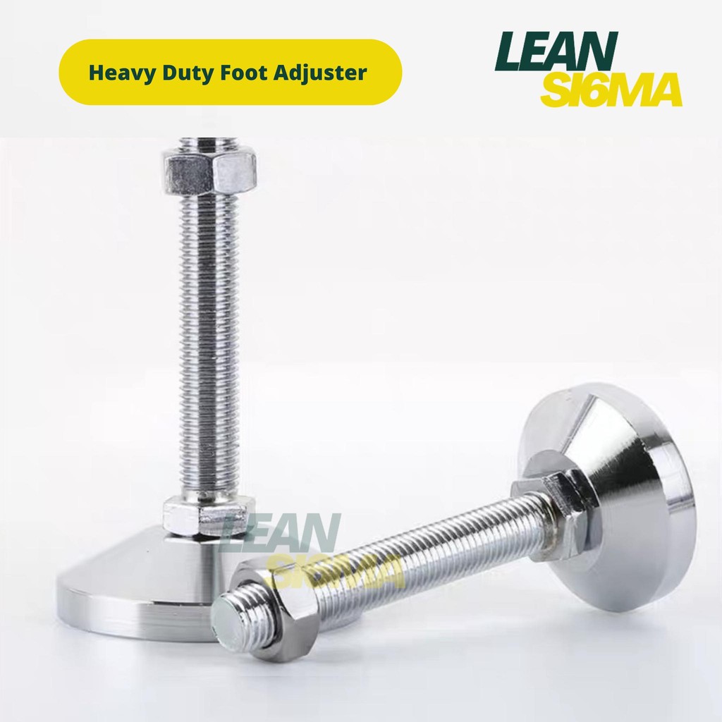 Heavy Duty Adjuster Foot Kaki Meja Conveyor Galvanis