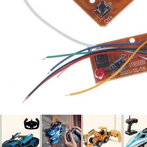 4CH RC Remote Control 27MHz Circuit PCB Transmitter Receiver Board Radio System for RC Car