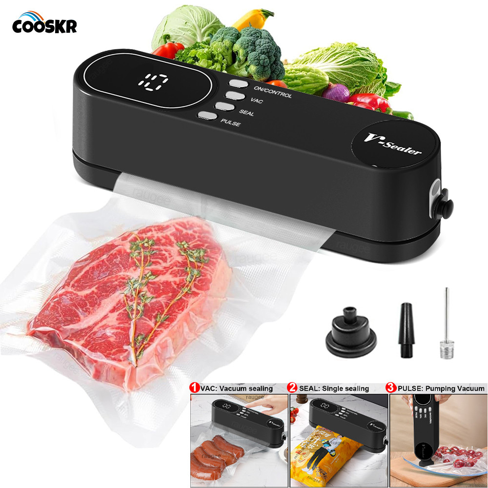 Mini Vacuum Sealer USB Rechargeable 1200mAh Food Storage Vacuum Packaging Machine For Food Pack Heat