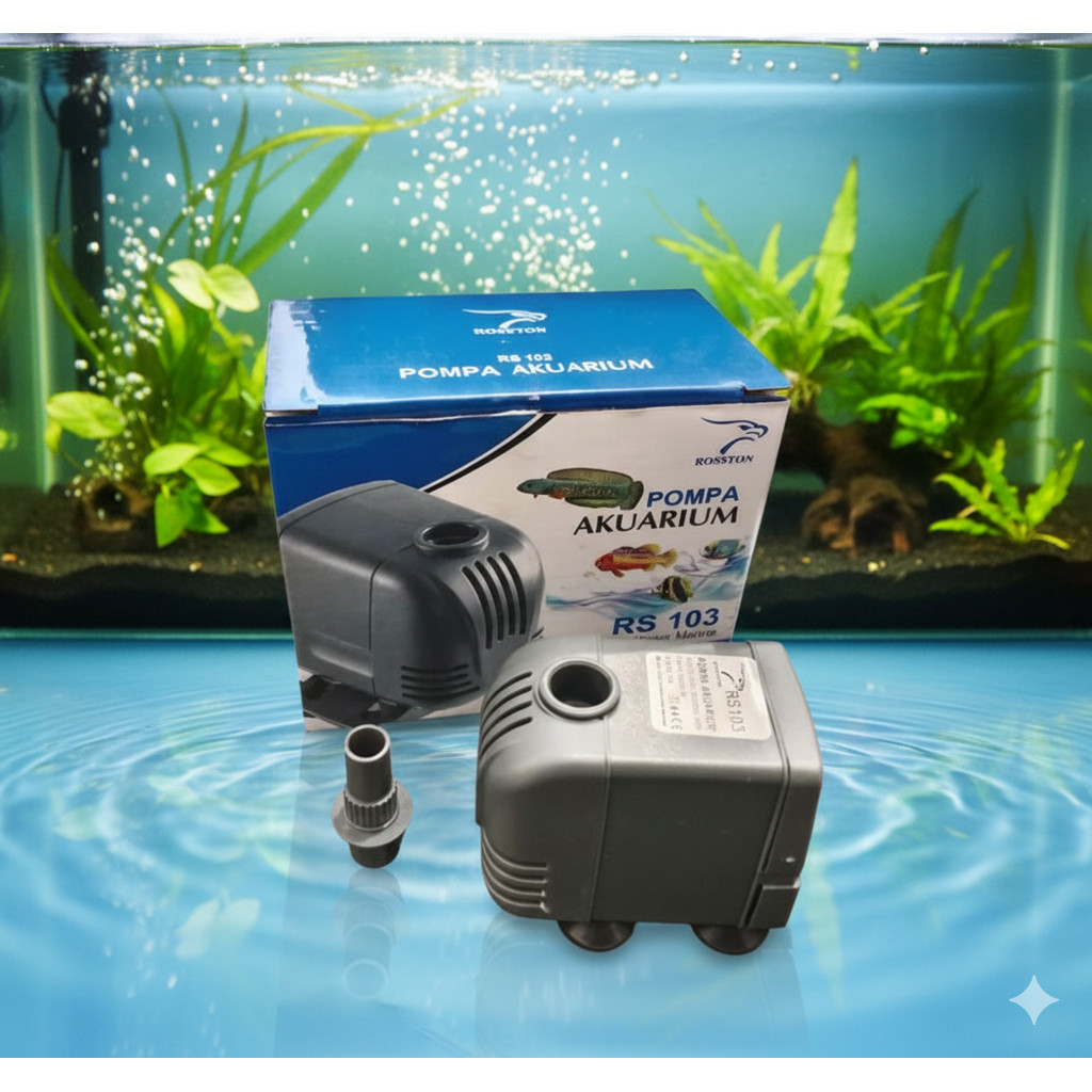 ROSSTON 103 Pompa Celup Aquarium Pompa Celup Mini 10 Watt Rosston 103 Pompa Mini