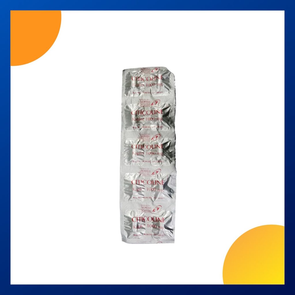 Citicoline Novell 1000 Mg Strip 10 Kaplet