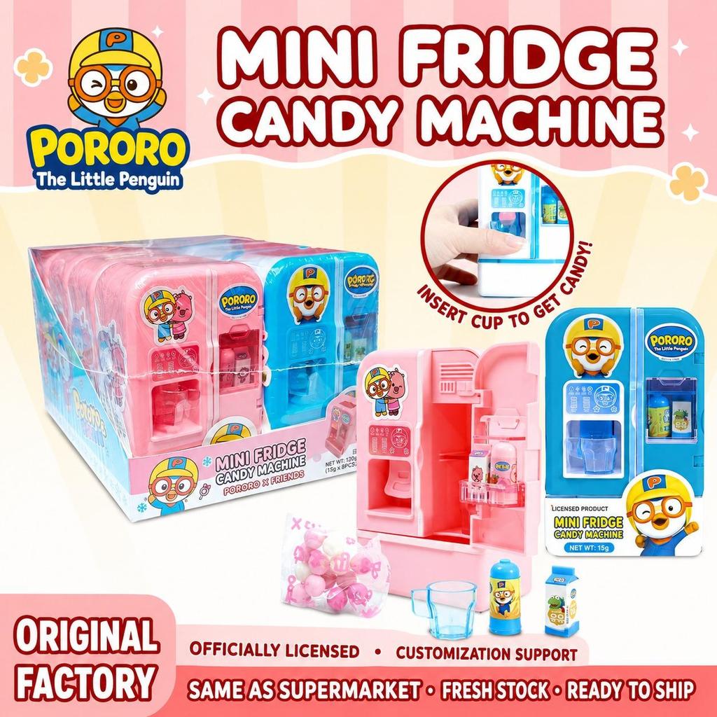 YUMMYLICIOUS PORORO CANDY FRIDGE PORORO CANDY FREE TOYS