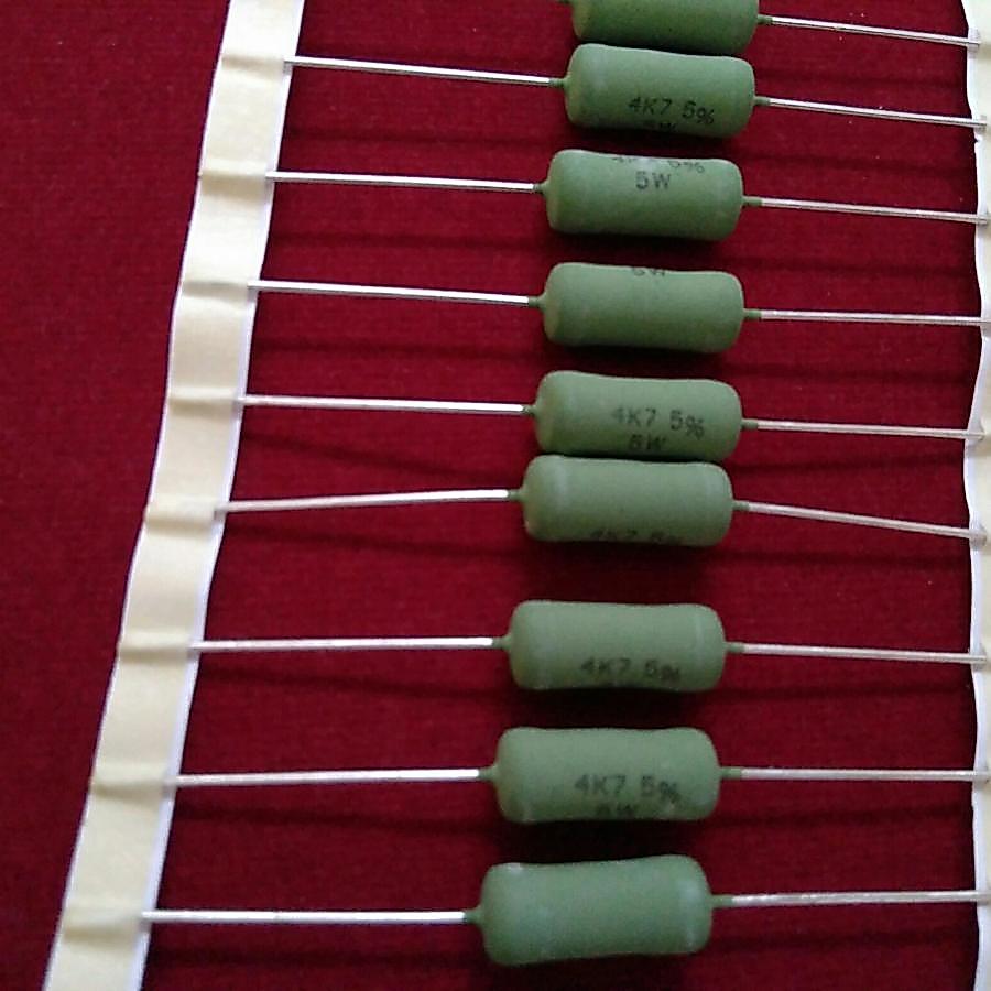 Vishay Draloric AC05-CS Power Resistor 100R 1W / 4.7R 4R7 3W / 0.1R R1 5W / 1R 5W / 2.2R 2R2 5W /  4