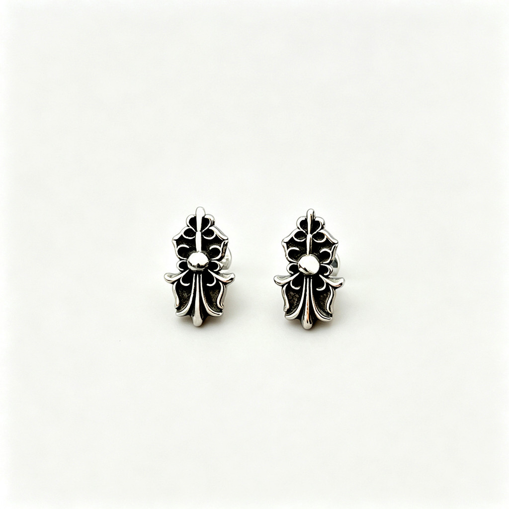 Anting Bunga Salib Totem Guardian Anting Salib Pria dan Wanita
