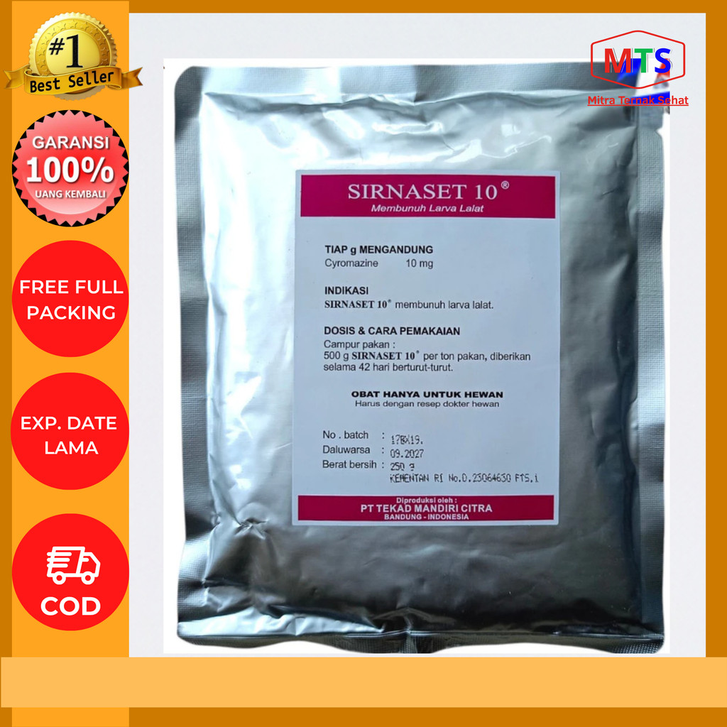 SIRNASET 10 250 GRAM - OBAT LARVA LALAT