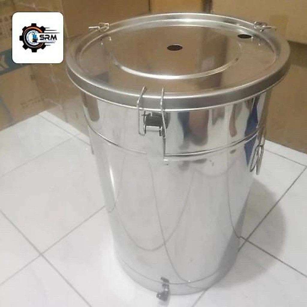 hopper/Tangki Mesin Powder Coating 45 Liter Stainless stell