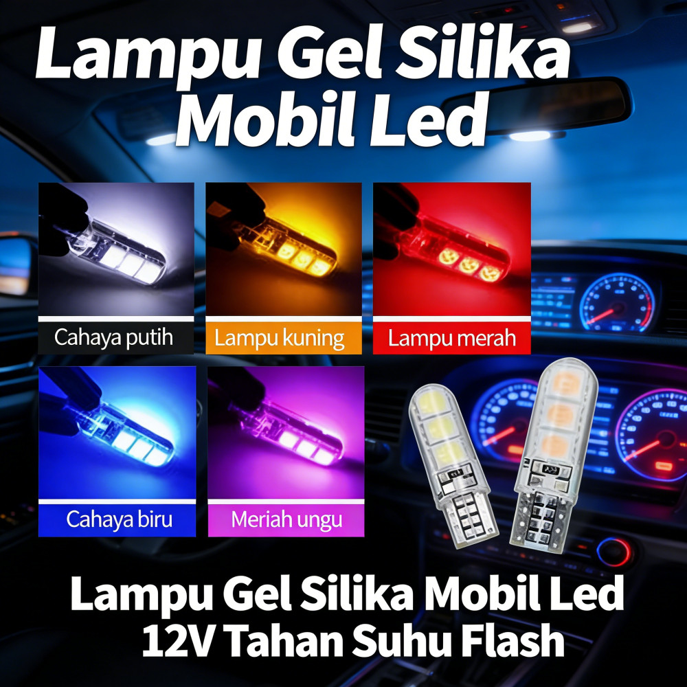 Mobil Kedip Mata 6 Pcs T10 Flash Led Flash Jelly Senja 6Led Motor