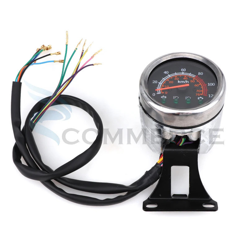Spidometer odometer penunjuk pada dasbor, cocok untuk modifikasi aksesoris motor ATV UTV Buggy Quad 
