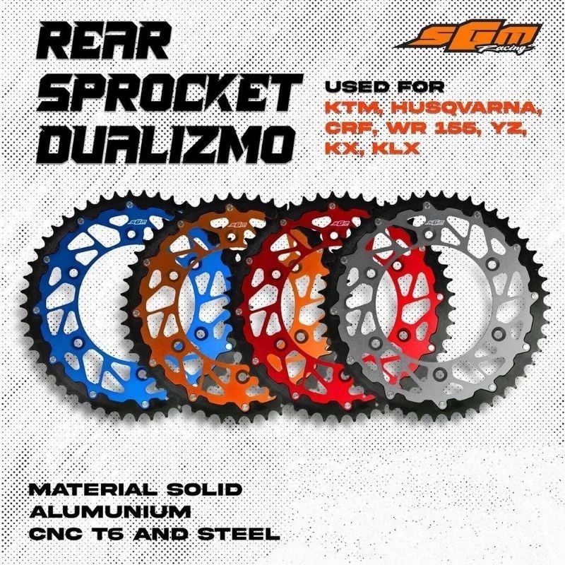Gir Belakang SGM Racing Dualizmo 520 - KTM HUSQVARNA YZ WR155 CRF KX