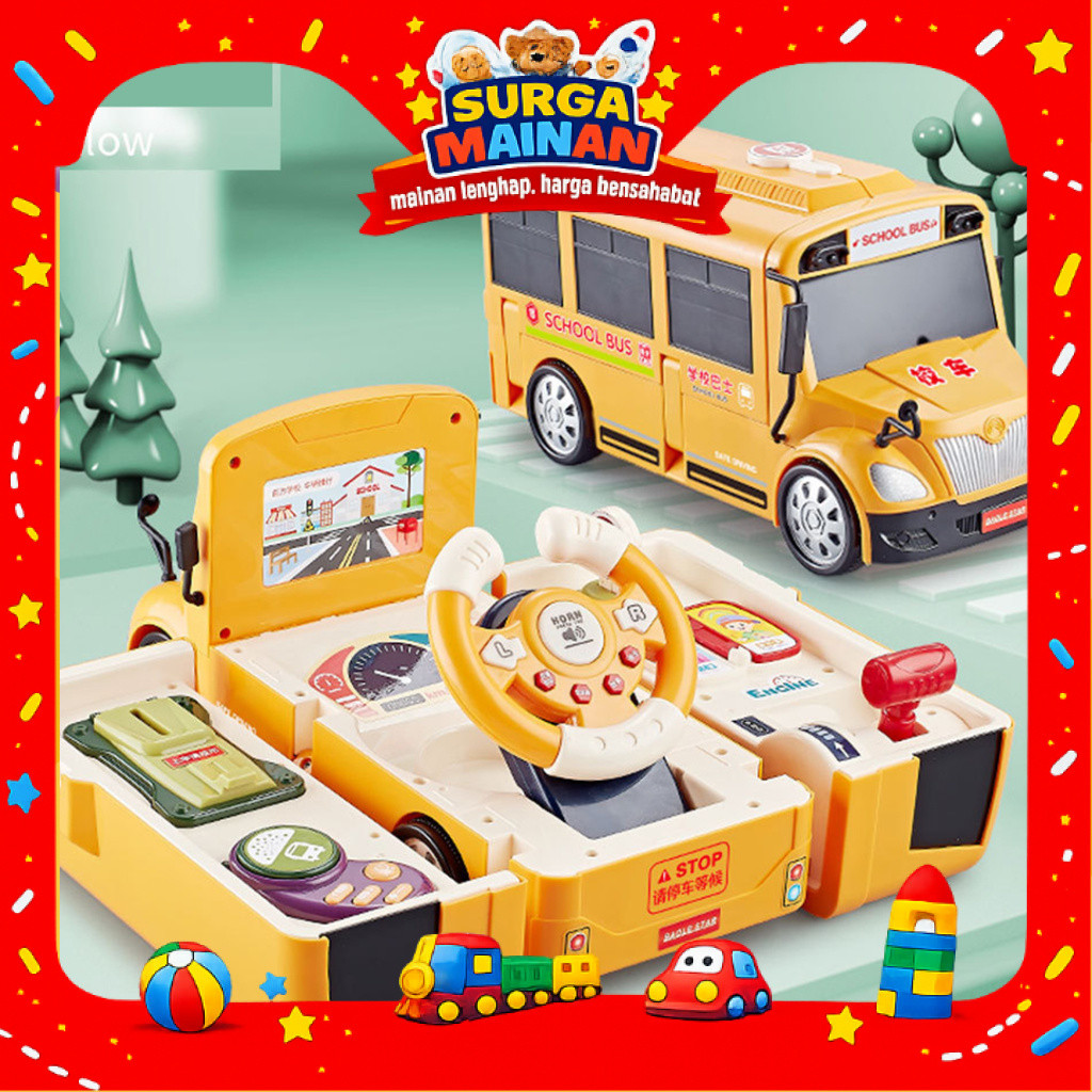 [SURGAMAINAN] [SMN141] Mainan bus simulator bus Keren BINGKISAN KADO HADIAH ULANG TAHUN COWO LAKI LA