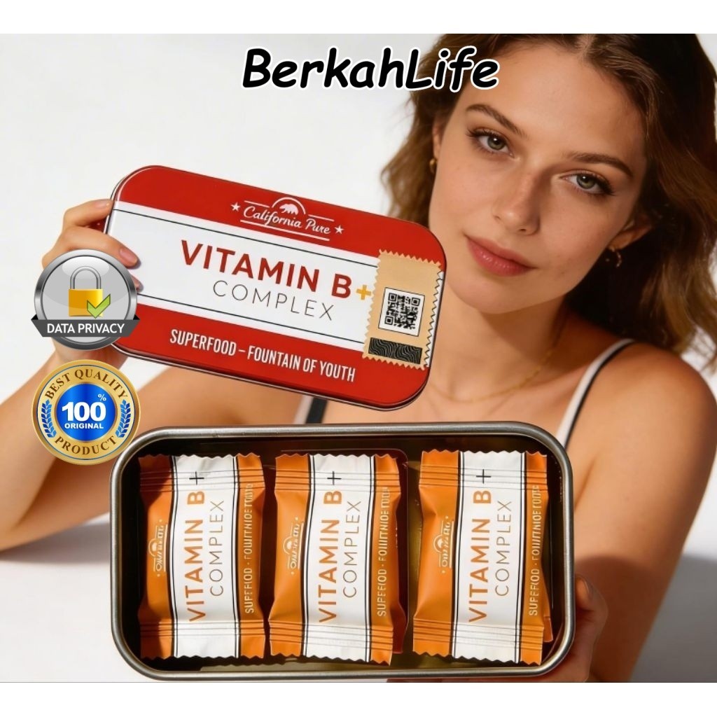 Candy  Kesehatan Vitamin B complex original rasa jeruk isi 12