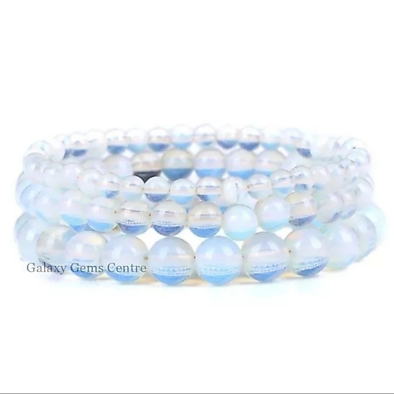 Gelang Batu Moonstone Barjad Api White Opal