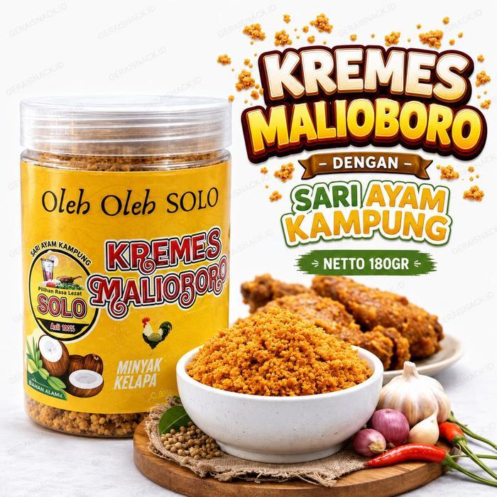 Kremes Ayam Malioboro Toples 180 Kremes Ayam Kampung Oleh2 Khas Solo