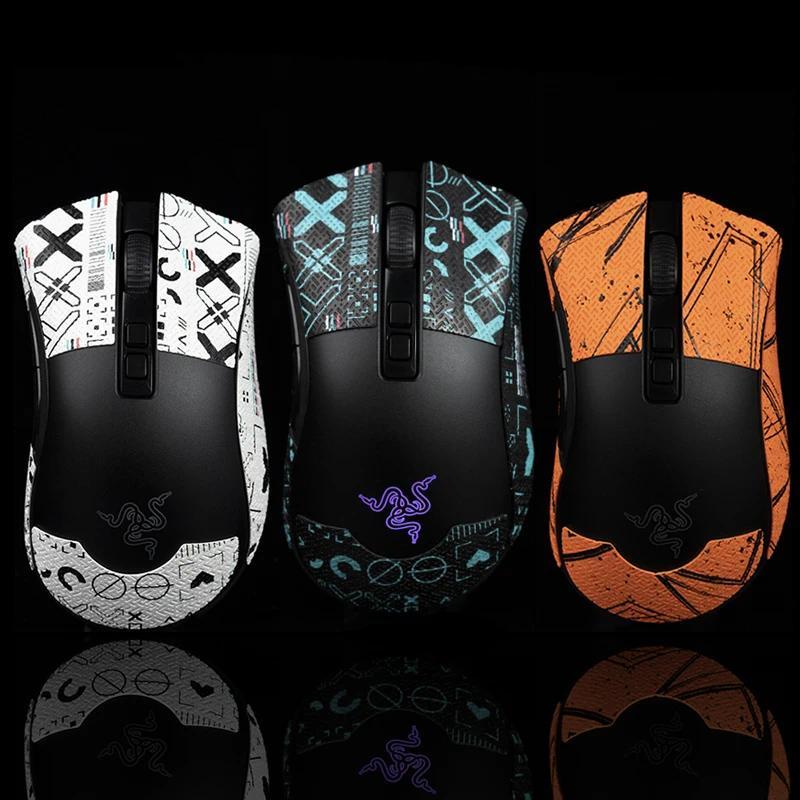 BTL Mouse Grip Tape Skate Handmade Sticker Non Slip Lizard Skin Suck Sweat  for Razer DeathAdder V2 
