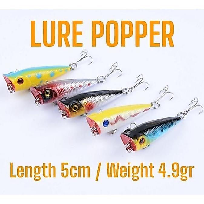 Pesca - Umpan Popper Lure Mini 5Cm - 4.9Gram