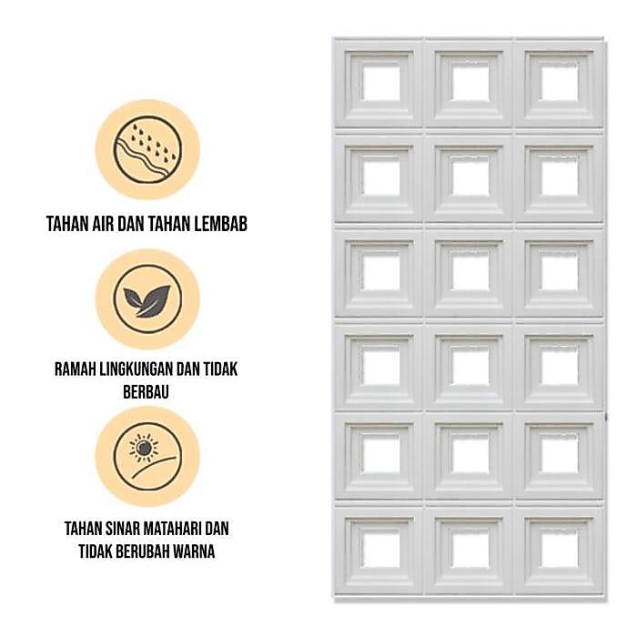 (LAIV) Wall Panel PU Stone Panel Rock Panel Batu PU Panel Dinding Batu Alam Tempel Outdoor Indoor