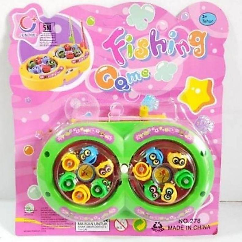 Hot Sale (Bisa Cod) Mainan Anak Pancingan Ikan 2 Kolam / Mainan Anak Pancingan Ikan 2 Kolam No St 25