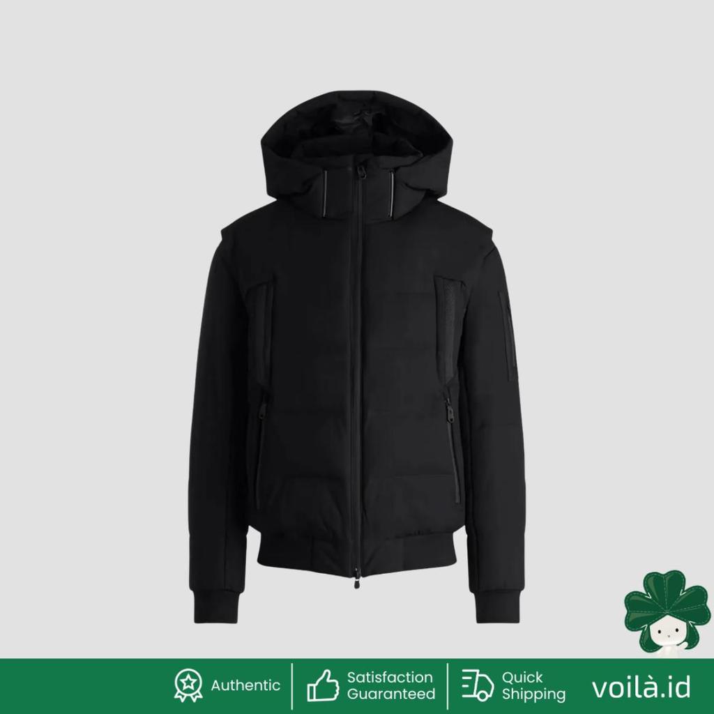 OW_Block-X Bomber Down Jacket with Detachable Sleeves Black