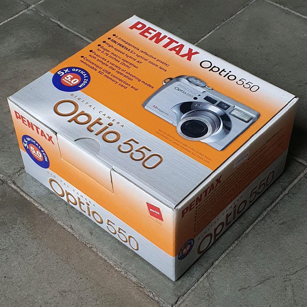 box kamera pentax optio 550 bekas second preloved Camera