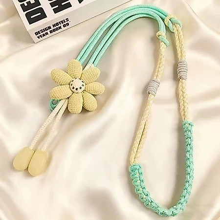 Gantungan Hp Lanyard dan Lanyard Tumbler compatible for Iphone Android Bisa Cross-body Motif Flower 