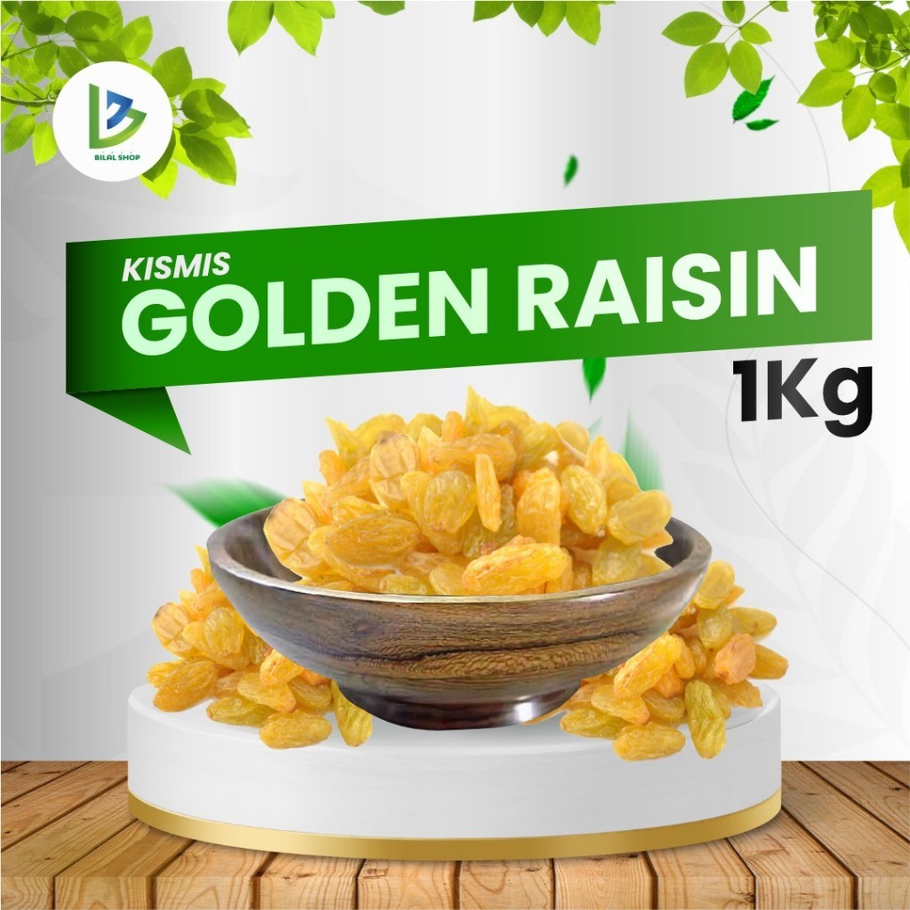 Kismis Golden Raisin 1kg - Kismis Asam Manis - Kismis Hitam 1kg-KIsmis Hitam