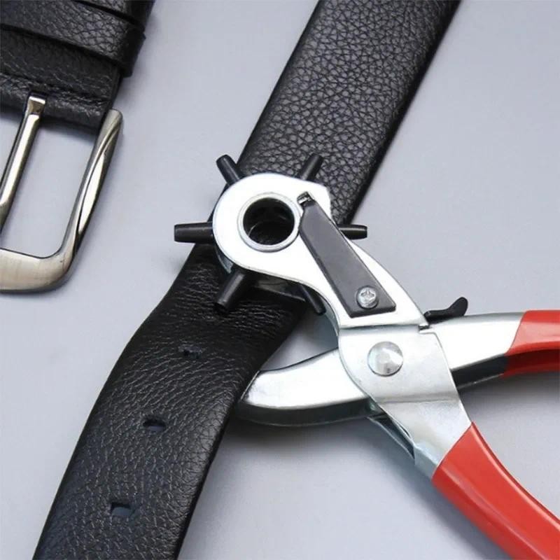 

Leather Hole Punch Leather Tools Multifunctional Ordinary Carbon Steel Belt Puncher Punching Tool Belt Hole Puncher Crafts Tool