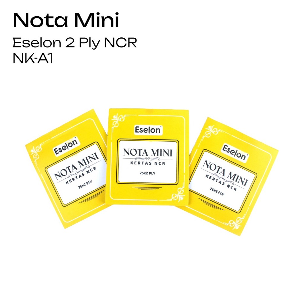 

Nota Mini 25*2 ply Eselon / Buku Nota Kontan Mini ( NK-A1 )