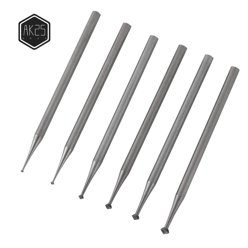 

AK25-6Pcs 90º Burr Set - 3/32Inch Shank Jewelry Making Setting Burs For Lapidary 008-023