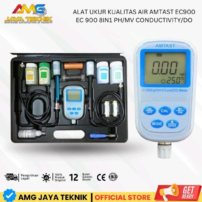 AMTAST EC900 Alat Ukur Kualitas Air AMTAST EC900 EC 900 8in1 pH/mV Conductivity/DO