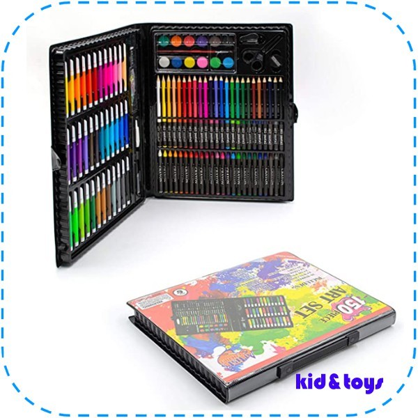 

PENSIL WARNA 150 PCS ALAT TULIS SET CRAYON COLOURING SET 150 PCS ART SET ALAT GAMBAR/MEWARNAI