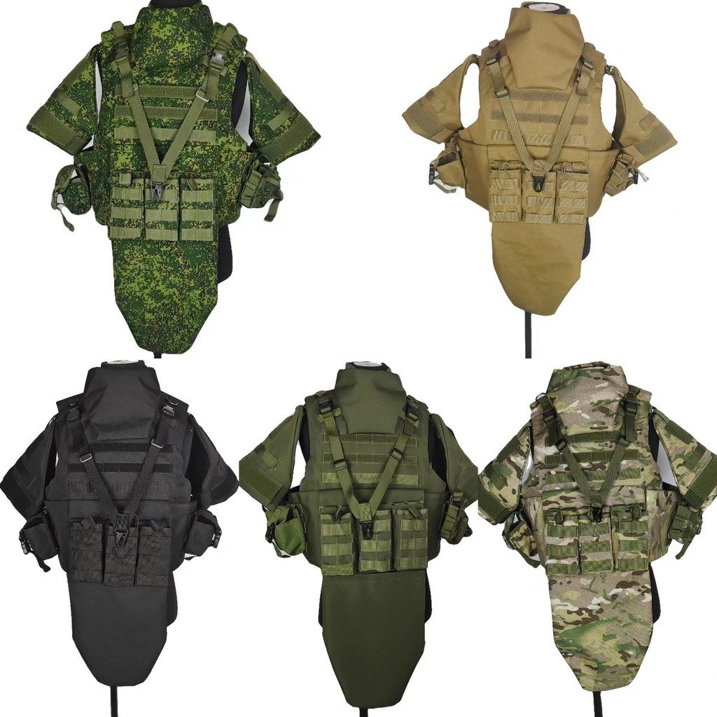 

Tactical Full Protective Vest, Body Armor with Molle Plate Carrier, Accessory Bag