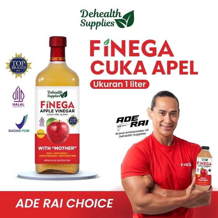 

HOT PRODUK Dehealth Supplies FINEGA CUKA APEL 1L Kaca cuka apel original - cuka apel 1L kaca