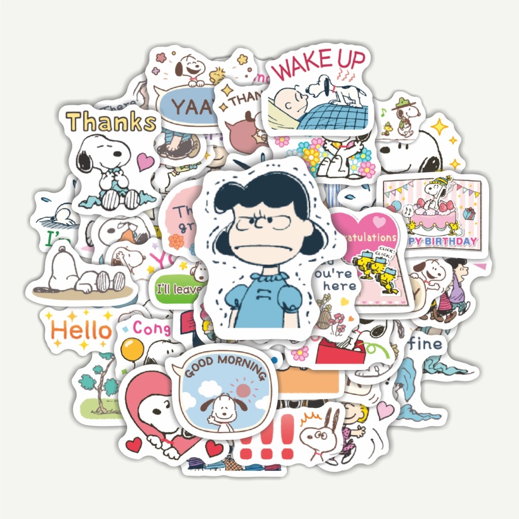 

Sticker Pack Stiker Kartun Snoopy V45 | Sticker TUMBLR | Stiker LAPTOP KOPER HELM