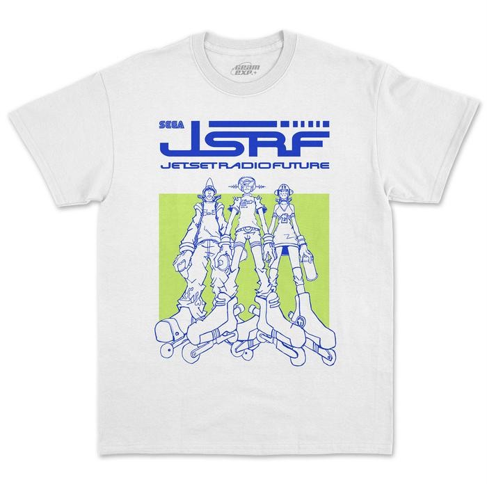 (COD) Kaos Game Jet Set Radio Future | Retro SEGA | Vintage Game T-Shirt - Putih, S