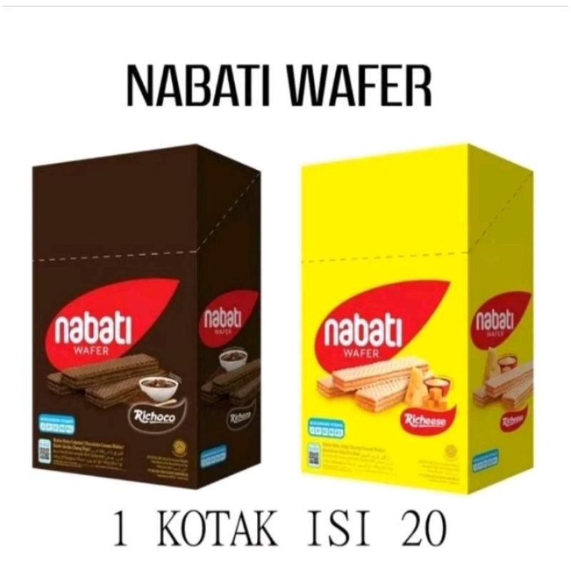 

UG NABATI Wafer Richeese/Rhichoco/Goguma 20 x 6g [1 Box] NABATI WAFER SG